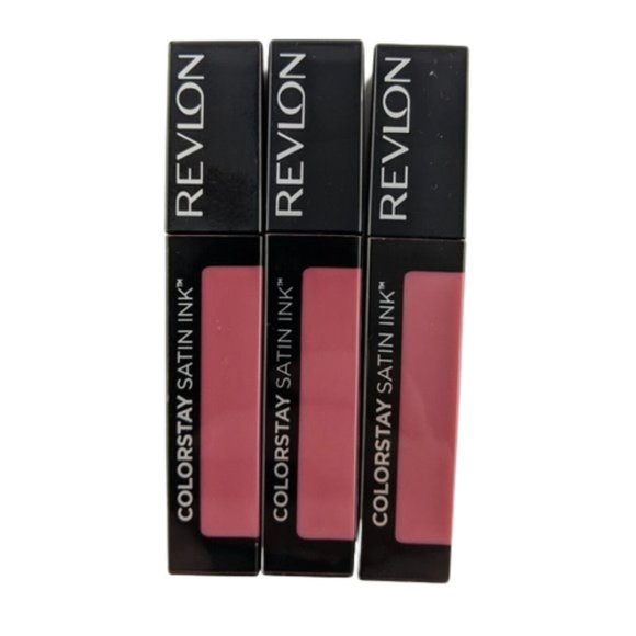 Revlon Other - 3 x Revlon Colorstay Satin Ink Liquid Lip Colour 010 Your Majesty 5ml BRAND NEW